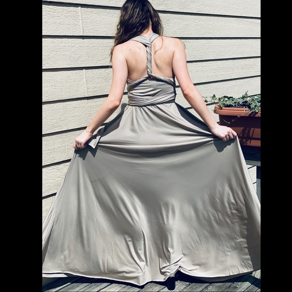 FIVE Taupe Convertible/MultiWay Bridesmaid Dresses - Picture 3 of 8